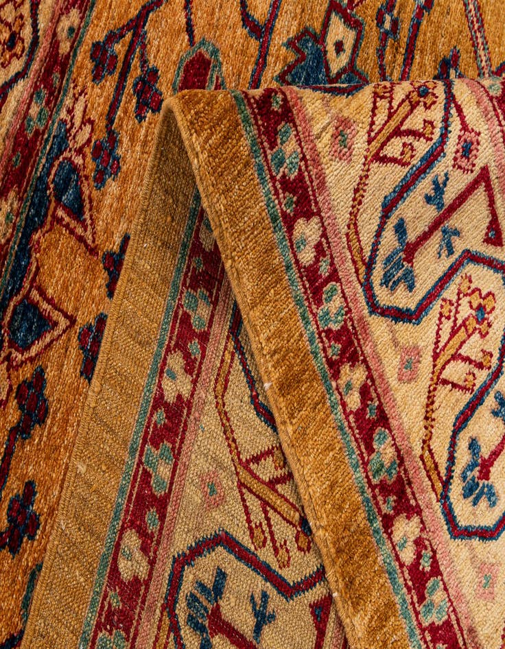 Detail image of  5' 1 x 6' 8  Hand Knotted Ziegler Wool Rug