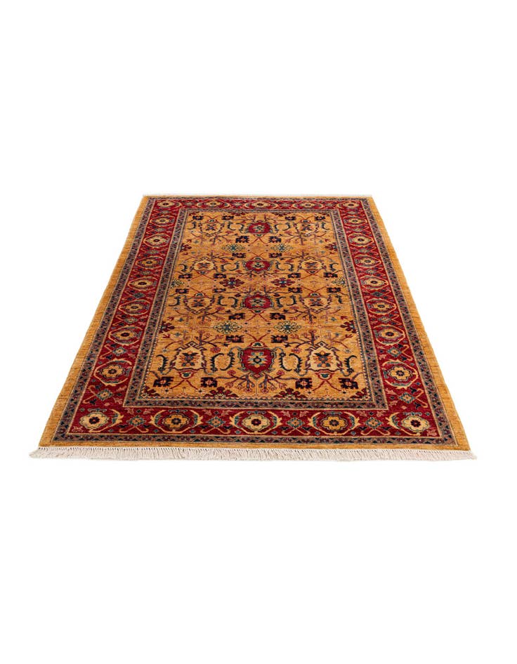 Detail image of  5' 6 x 8'  Hand Knotted Ziegler Wool Rug