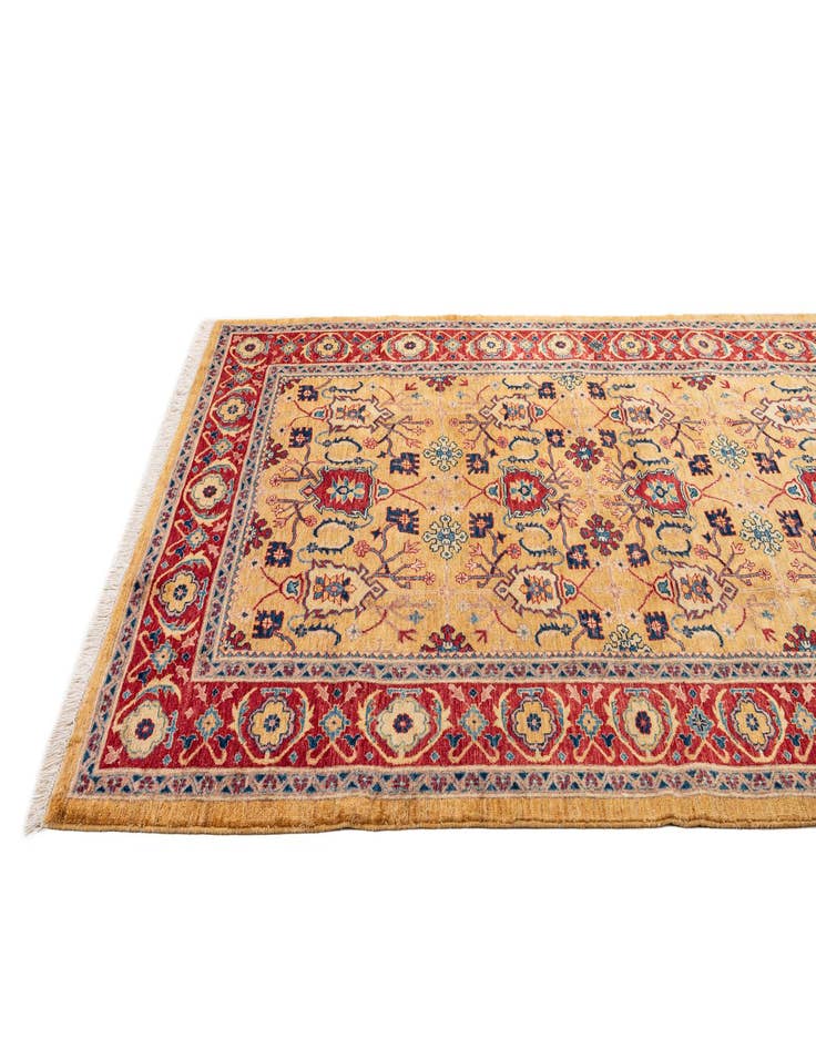 Detail image of  5' 6 x 8'  Hand Knotted Ziegler Wool Rug