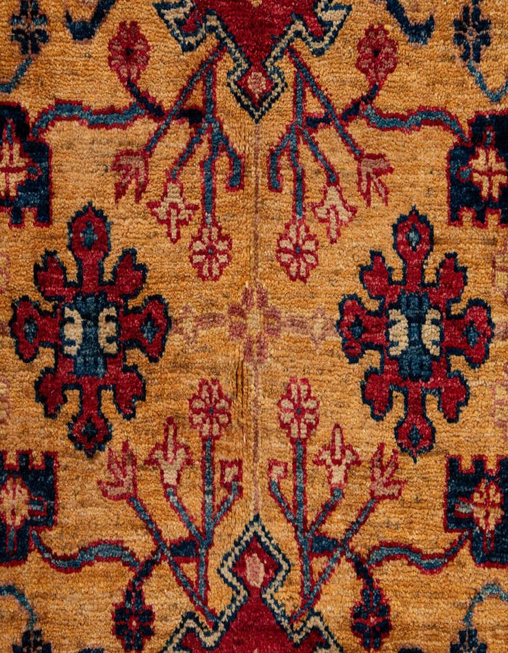 Detail image of  5' 6 x 8'  Hand Knotted Ziegler Wool Rug
