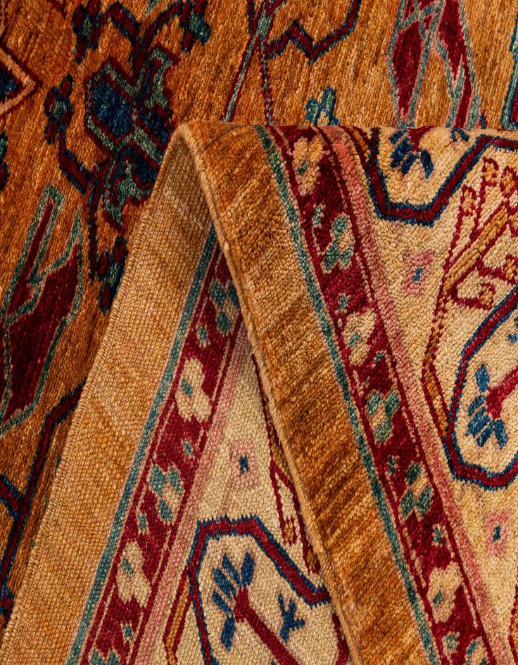 Detail image of  5' 2 x 6' 9  Hand Knotted Ziegler Wool Rug