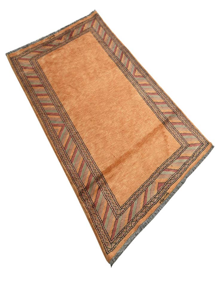 Detail image of  3' 3 x 4' 10  Hand Knotted Ziegler Oriental Wool Rug