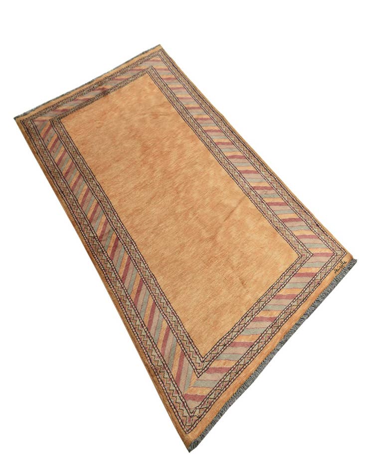 Detail image of  3' 3 x 5'  Hand Knotted Ziegler Oriental Wool Rug