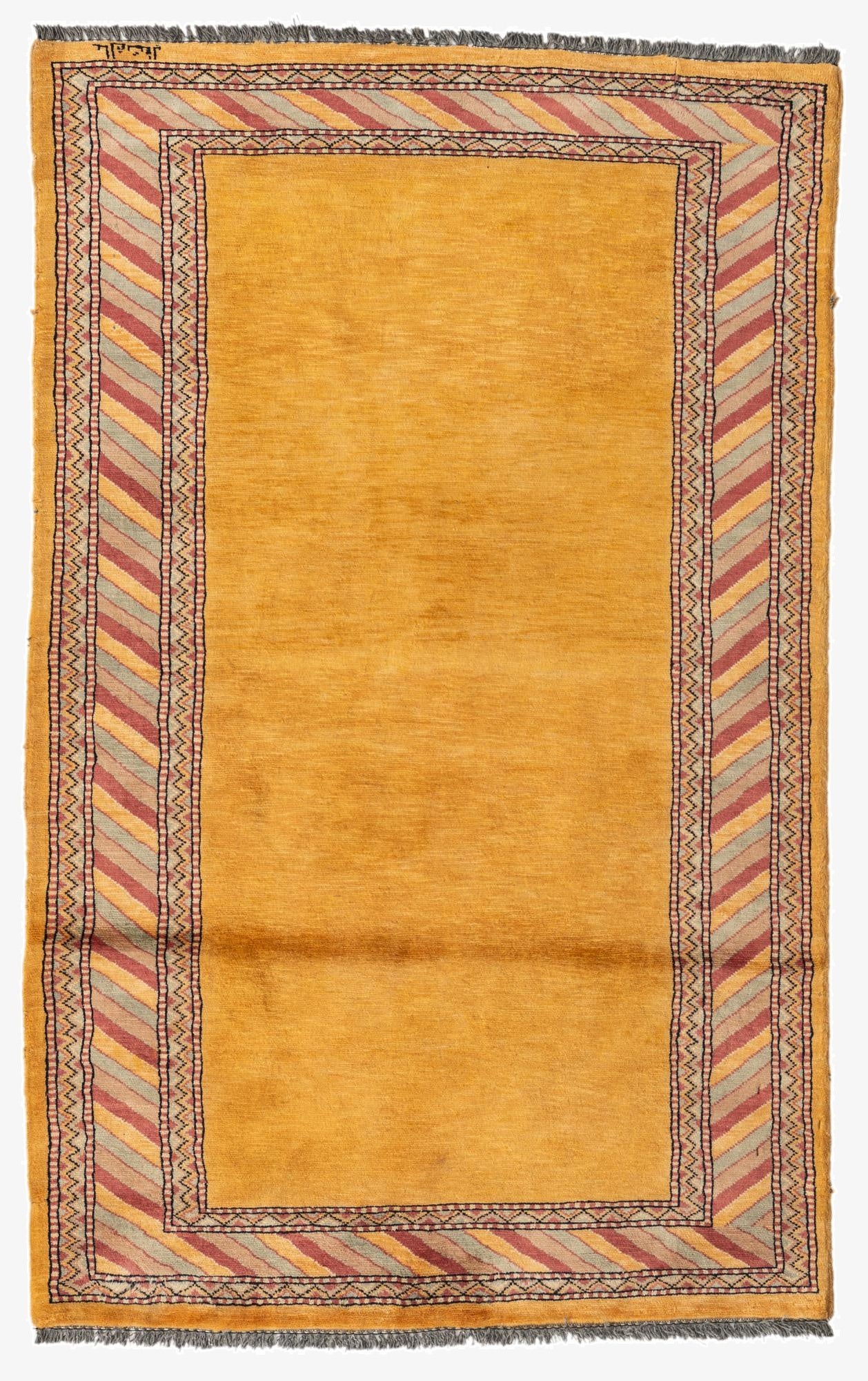  3' 2 x 5' 1  Hand Knotted Ziegler Oriental Wool Rug