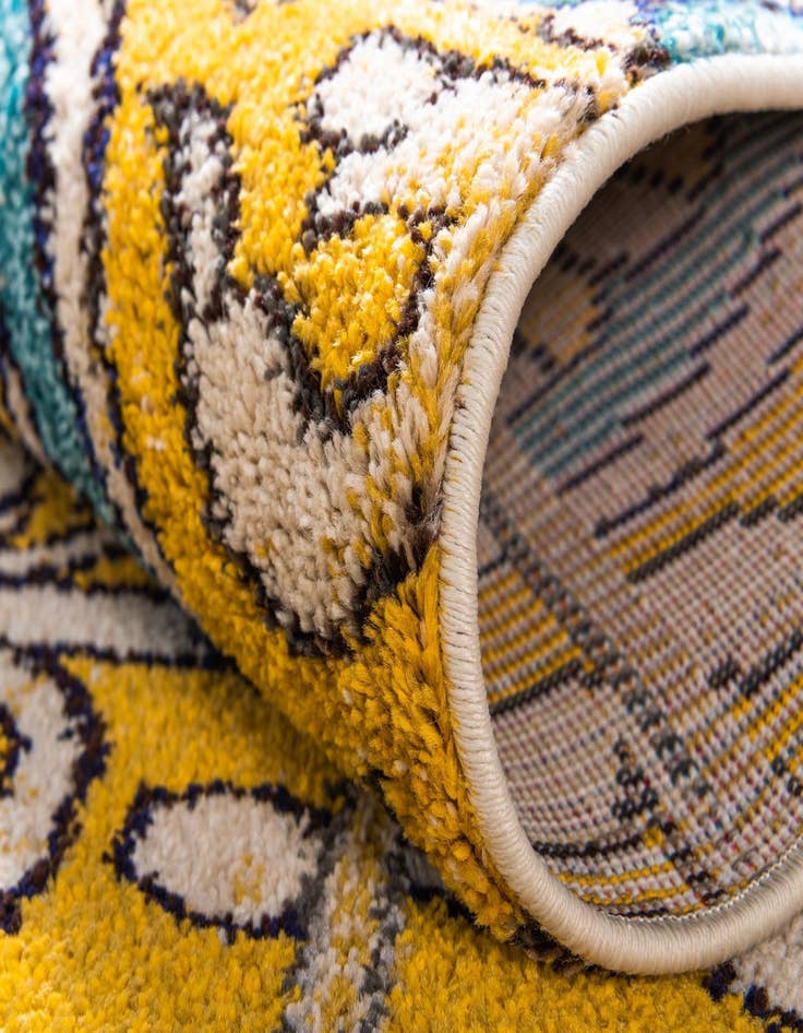 Detail image of  8' x 8'  Washable Hyacinth Round Rug