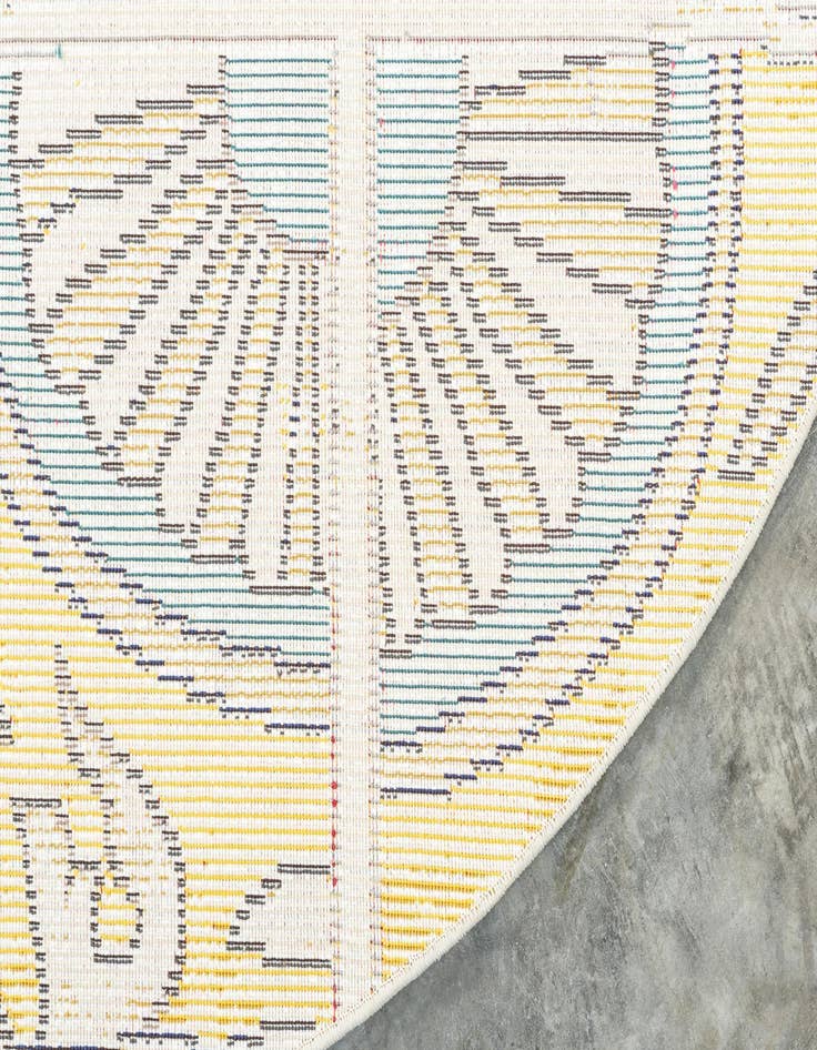 Detail image of  8' x 8'  Washable Hyacinth Round Rug