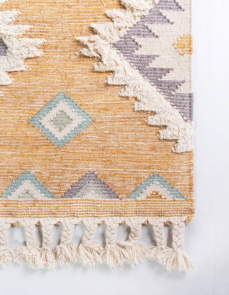 Detail image of  2' 2 x 6' 1  Hand Woven Arizona Wool Runner Rug