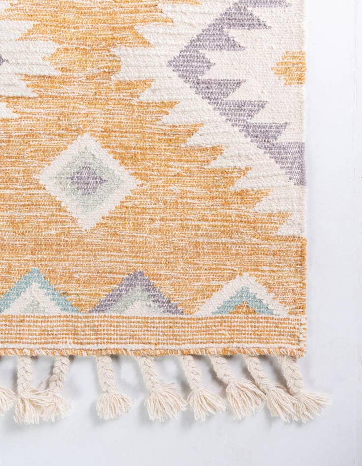 Detail image of  2' 2 x 6' 1  Hand Woven Arizona Wool Runner Rug