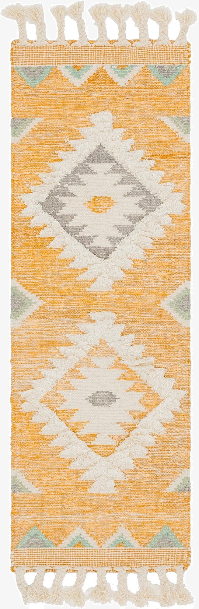  2' 2 x 6' 1  Hand Woven Arizona Wool Runner Rug
