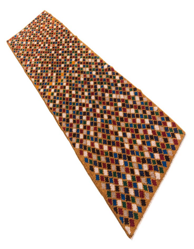 Detail image of  2' 9 x 9' 6  Hand Knotted Balouch Wool Runner Rug