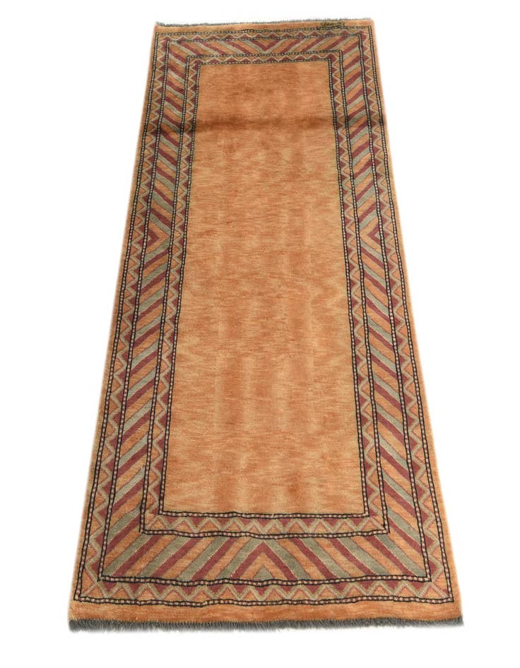 Detail image of  2' 3 x 5'  Hand Knotted Kashkuli Gabbeh Oriental Wool Runner Rug