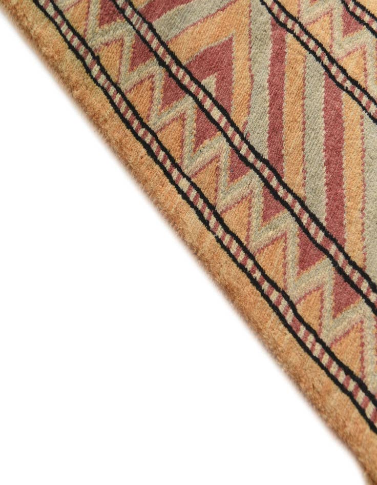 Detail image of  2' 3 x 5'  Hand Knotted Kashkuli Gabbeh Oriental Wool Runner Rug
