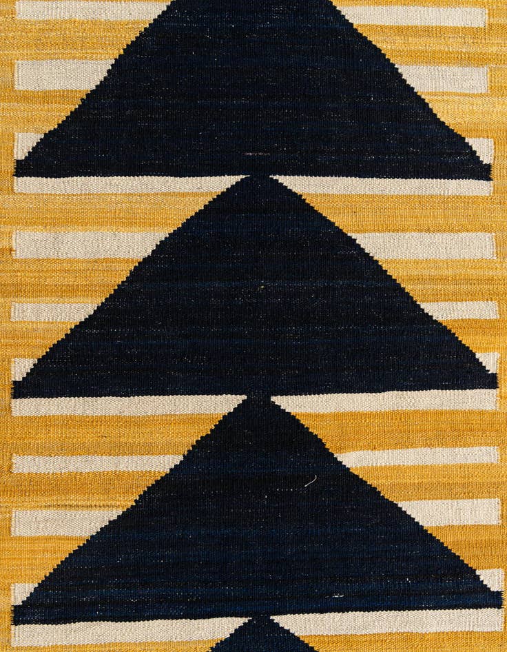 Detail image of  2' 8 x 9' 9  Hand Woven Kilim Modern Wool Runner Rug