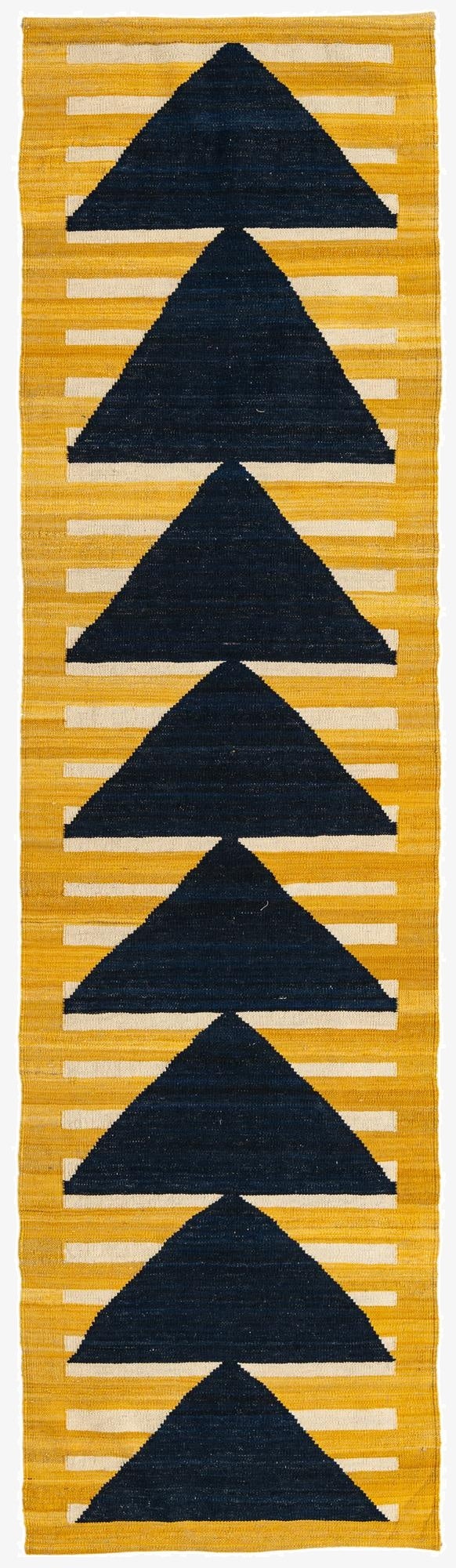  2' 8 x 9' 9  Hand Woven Kilim Modern Wool Runner Rug