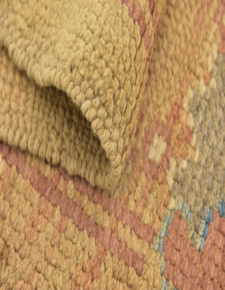 Detail image of  4' 5 x 8' 2  Hand Knotted Oushak Wool Runner Rug