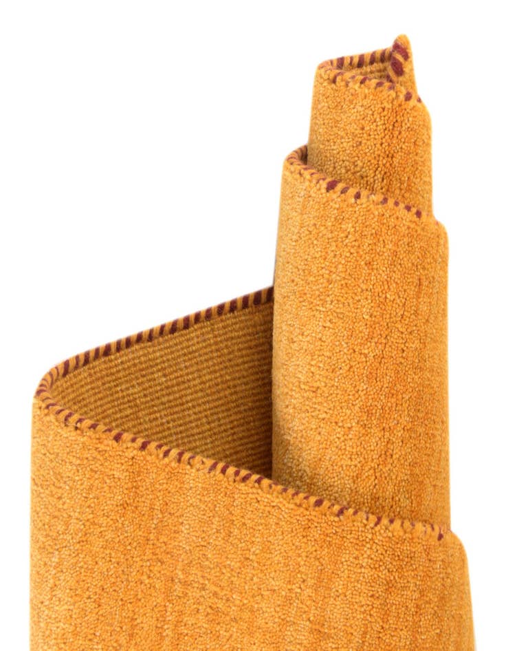 Detail image of  2' 7 x 6' 7  Hand Knotted Solid Gabbeh Wool Runner Rug