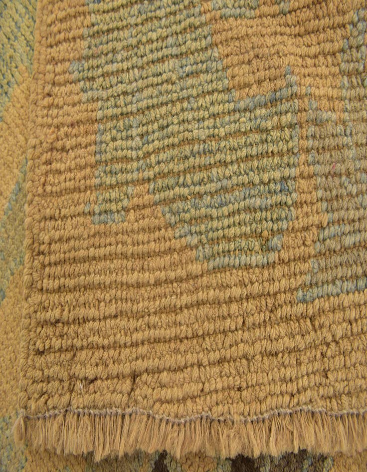 Detail image of  3' 8 x 4' 5  Hand Knotted Oushak Wool Square Rug