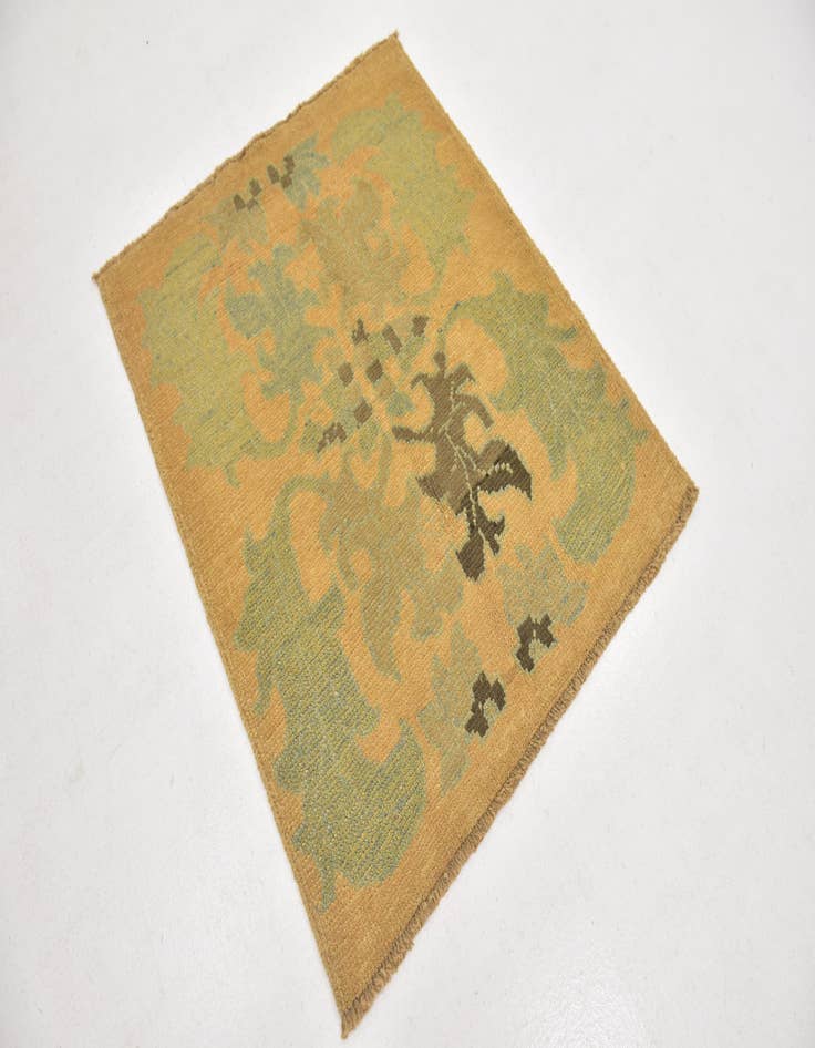 Detail image of  3' 8 x 4' 5  Hand Knotted Oushak Wool Square Rug