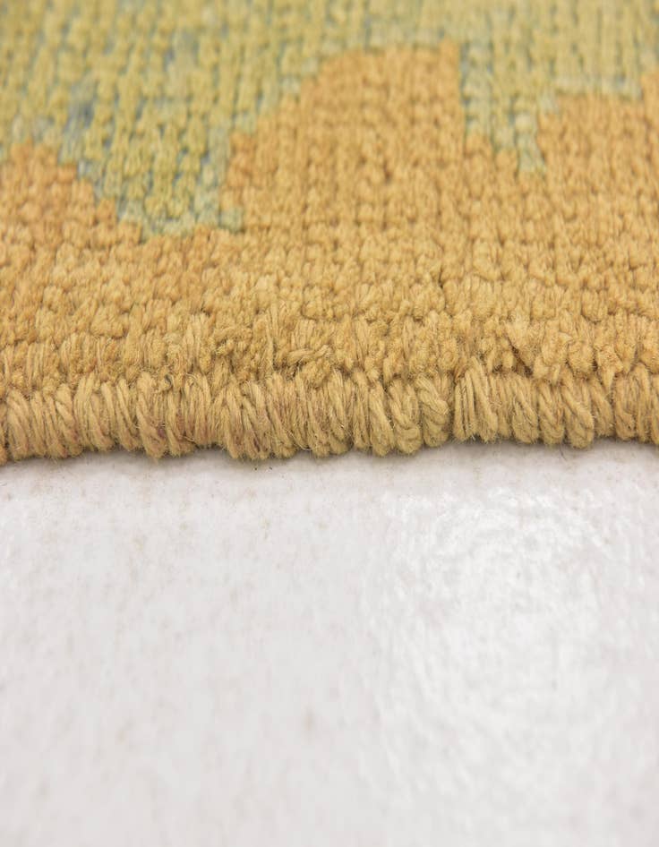 Detail image of  3' 8 x 4' 5  Hand Knotted Oushak Wool Square Rug