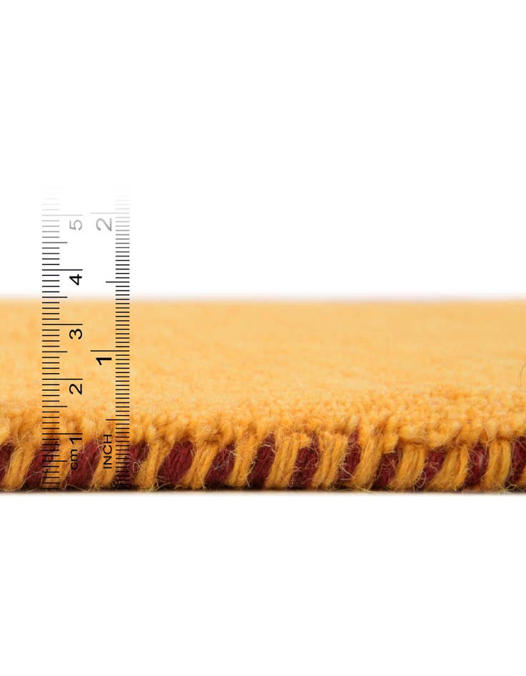 Detail image of  9' 10 x 9' 10  Hand Knotted Solid Gabbeh Wool Square Rug