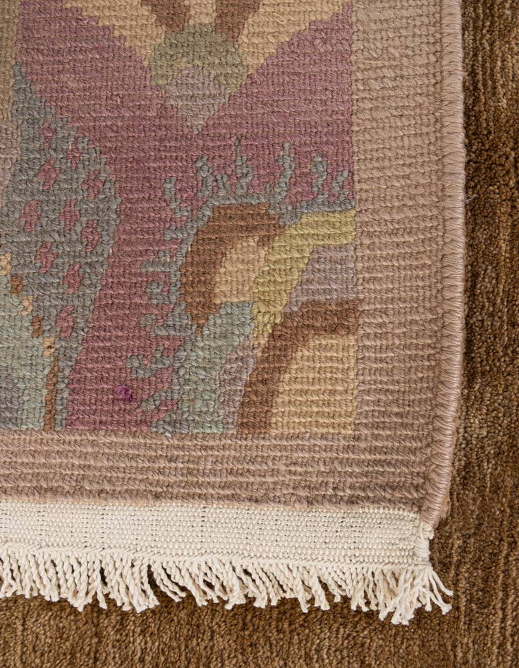 Detail image of  6' 7 x 6' 7  Hand Knotted Tibet Wool Square Rug