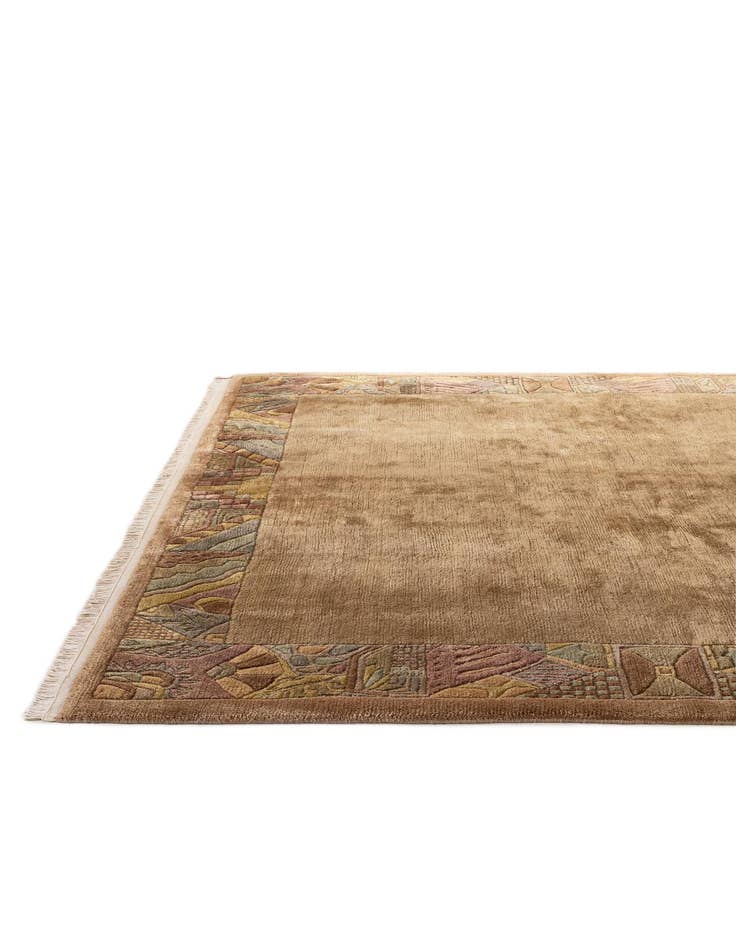 Detail image of  6' 7 x 6' 7  Hand Knotted Tibet Wool Square Rug