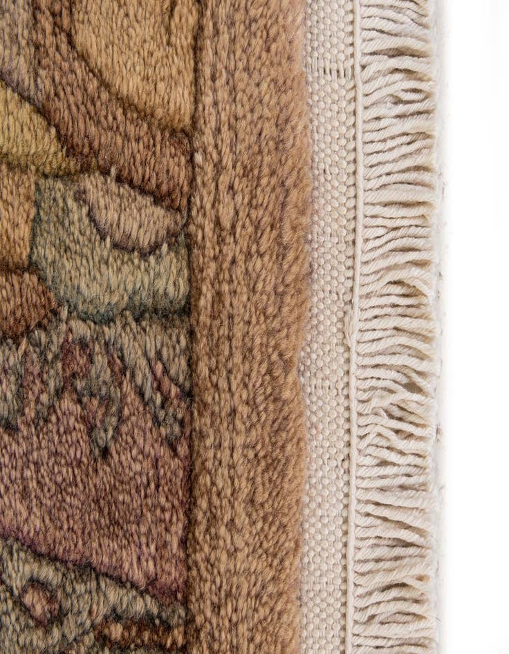 Detail image of  6' 7 x 6' 7  Hand Knotted Tibet Wool Square Rug