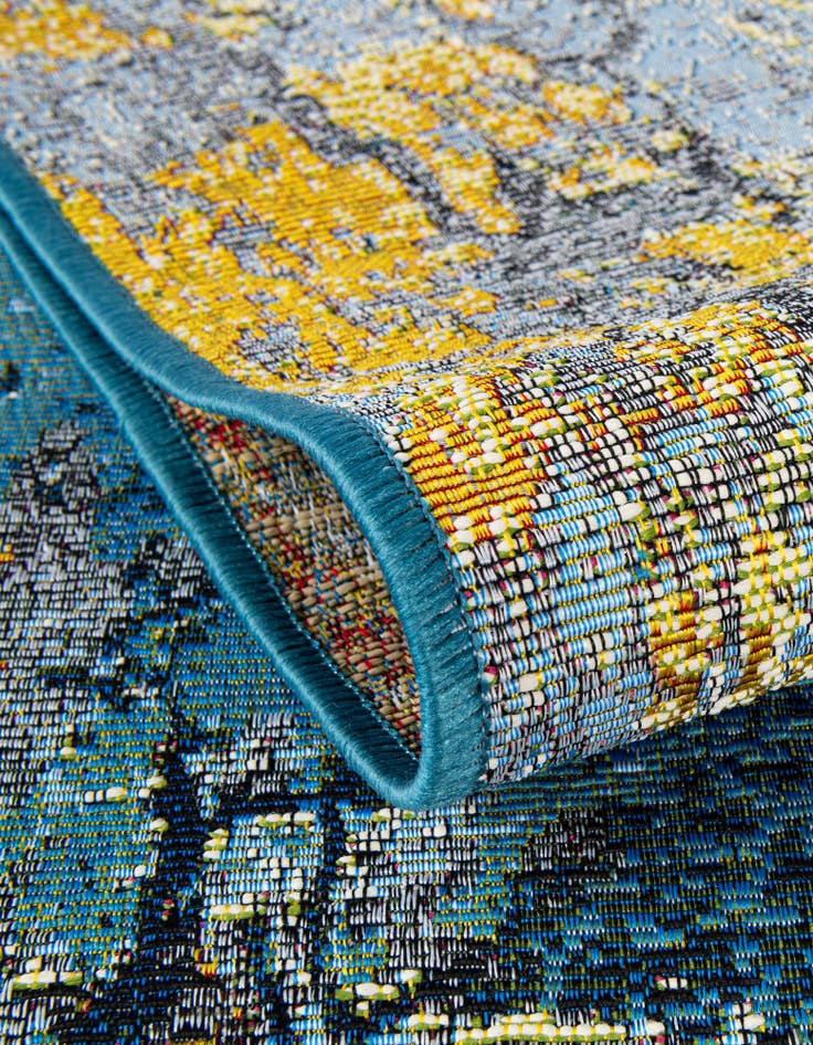 Detail image of  7' 10 x 10'  Washable Modern Indoor / Outdoor Rug