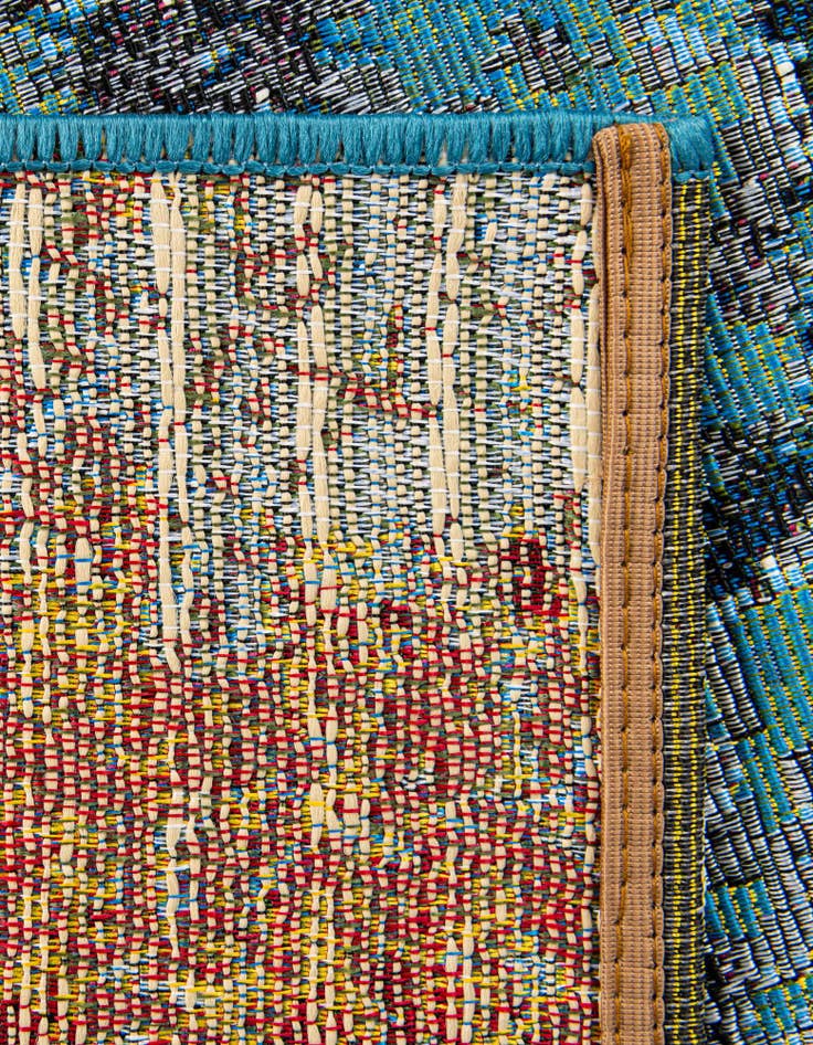 Detail image of  7' 10 x 10'  Washable Modern Indoor / Outdoor Rug