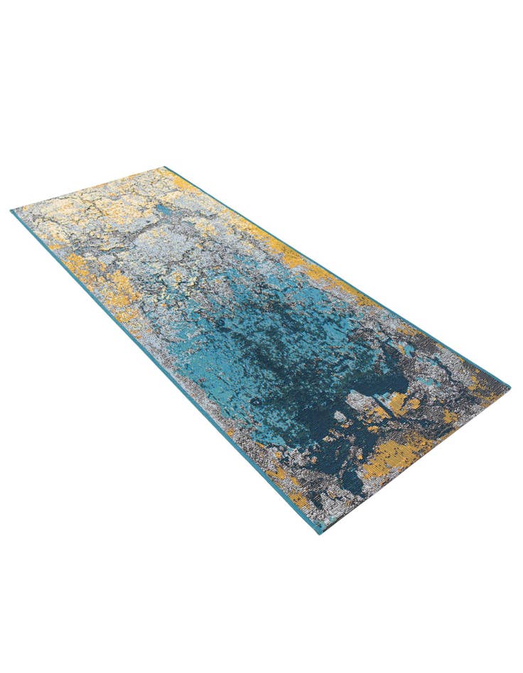 Detail image of  2' x 5'  Washable Modern Indoor / Outdoor Runner Rug