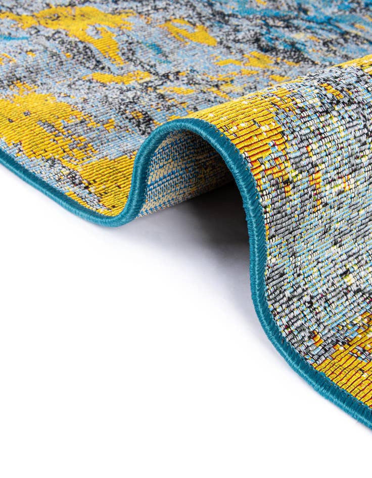 Detail image of  10' x 10'  Washable Modern Indoor / Outdoor Square Rug