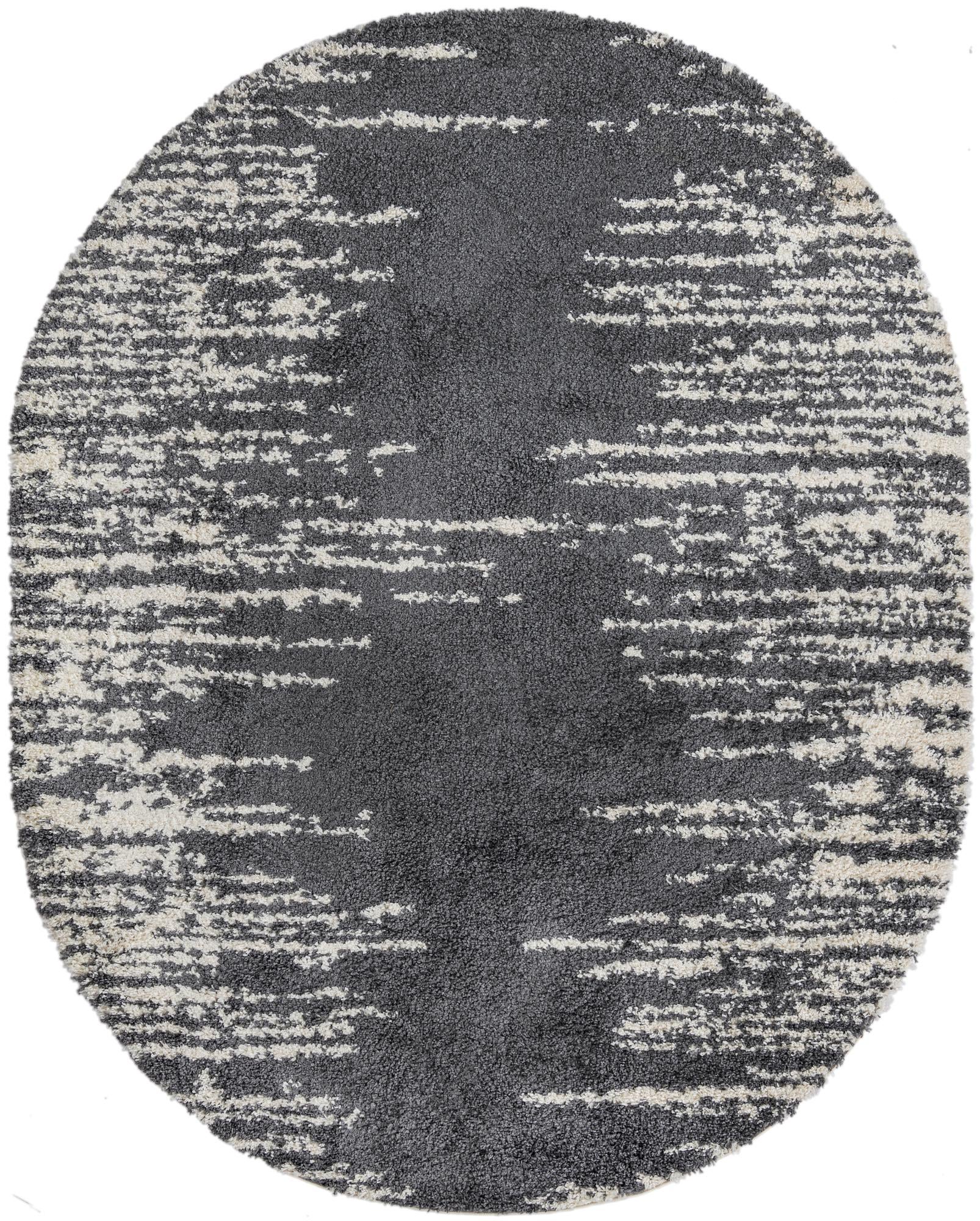  7' 10 x 9' 10 Serenity Shag Oval Rug