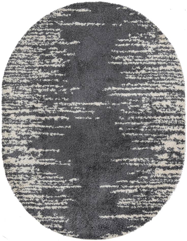 Detail image of  7' 10 x 9' 10 Serenity Shag Oval Rug