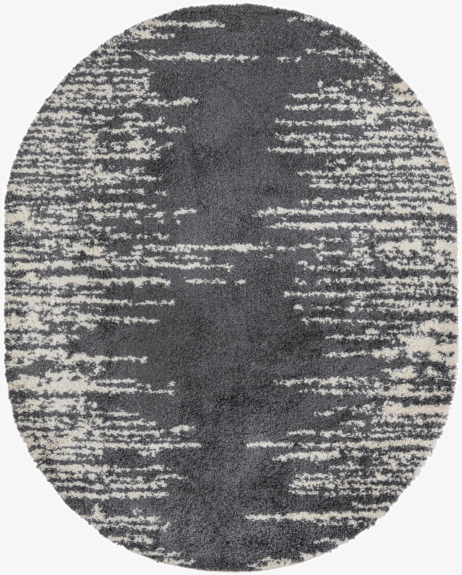  7' 10 x 9' 10 Serenity Shag Oval Rug