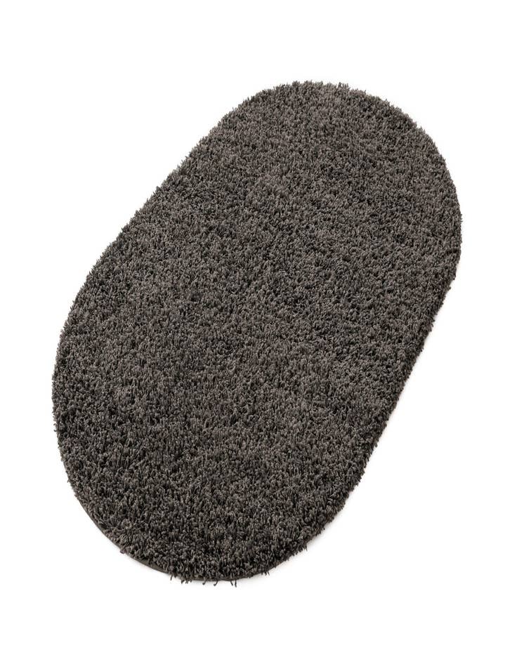 Detail image of  3' x 5' 3 Solid Shag Oval Rug