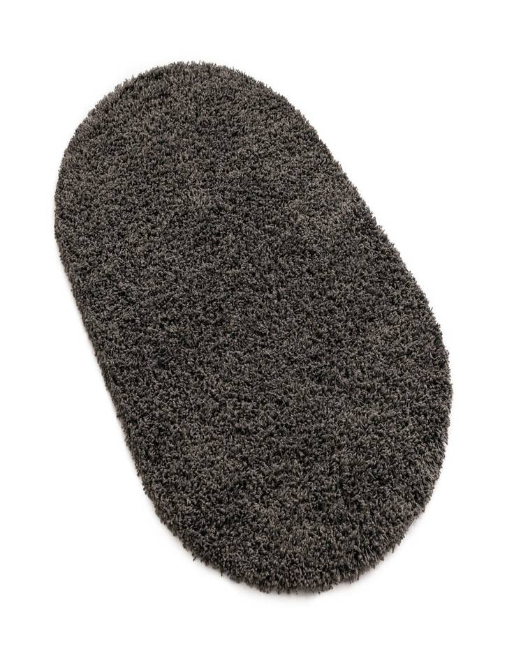 Detail image of  3' x 5' 3 Solid Shag Oval Rug
