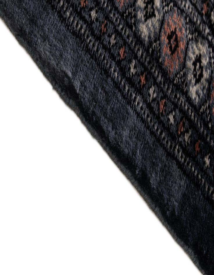 Detail image of  5' 3 x 8'  Hand Knotted Bokhara Oriental Wool Rug