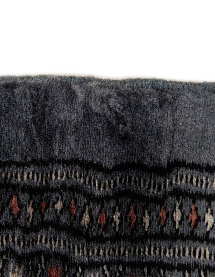 Detail image of  5' 3 x 8'  Hand Knotted Bokhara Oriental Wool Rug