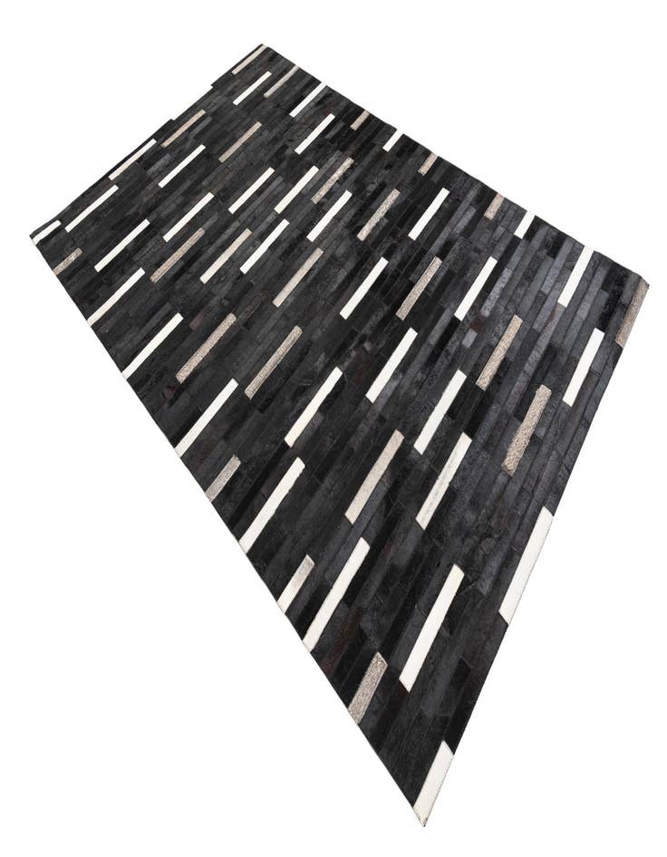 Detail image of  5' 1 x 8' Cowhide Leather Rug