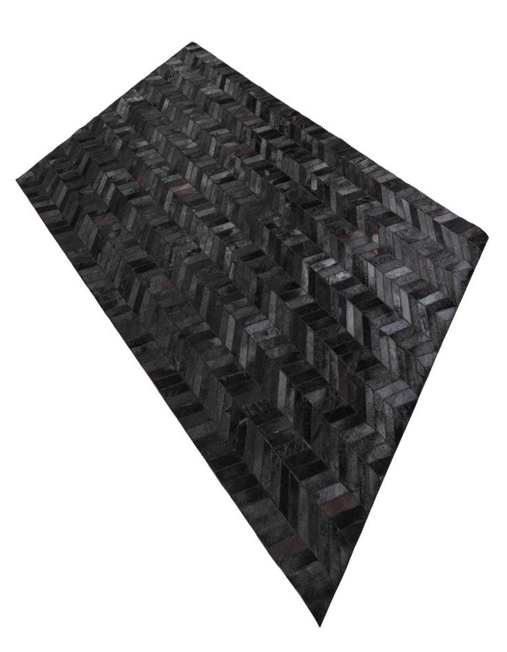 Detail image of  5' 1 x 8' Cowhide Leather Rug