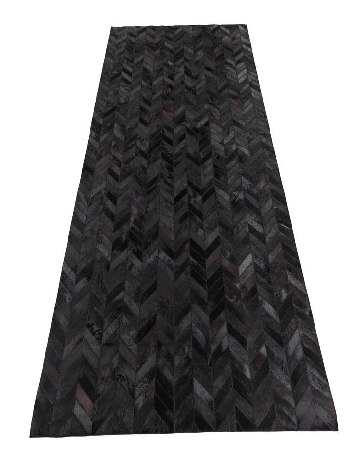 Detail image of  5' 1 x 8' Cowhide Leather Rug