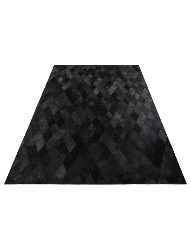 Detail image of  4' 7 x 6' 6 Cowhide Stocks Rug