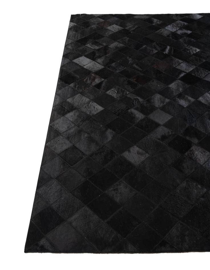 Detail image of  4' 7 x 6' 6 Cowhide Stocks Rug