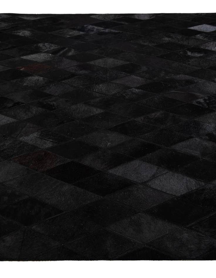 Detail image of  4' 7 x 6' 6 Cowhide Stocks Rug