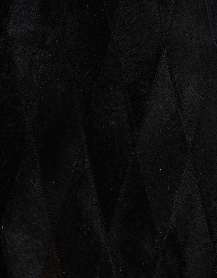 Detail image of  4' 7 x 6' 6 Cowhide Stocks Rug