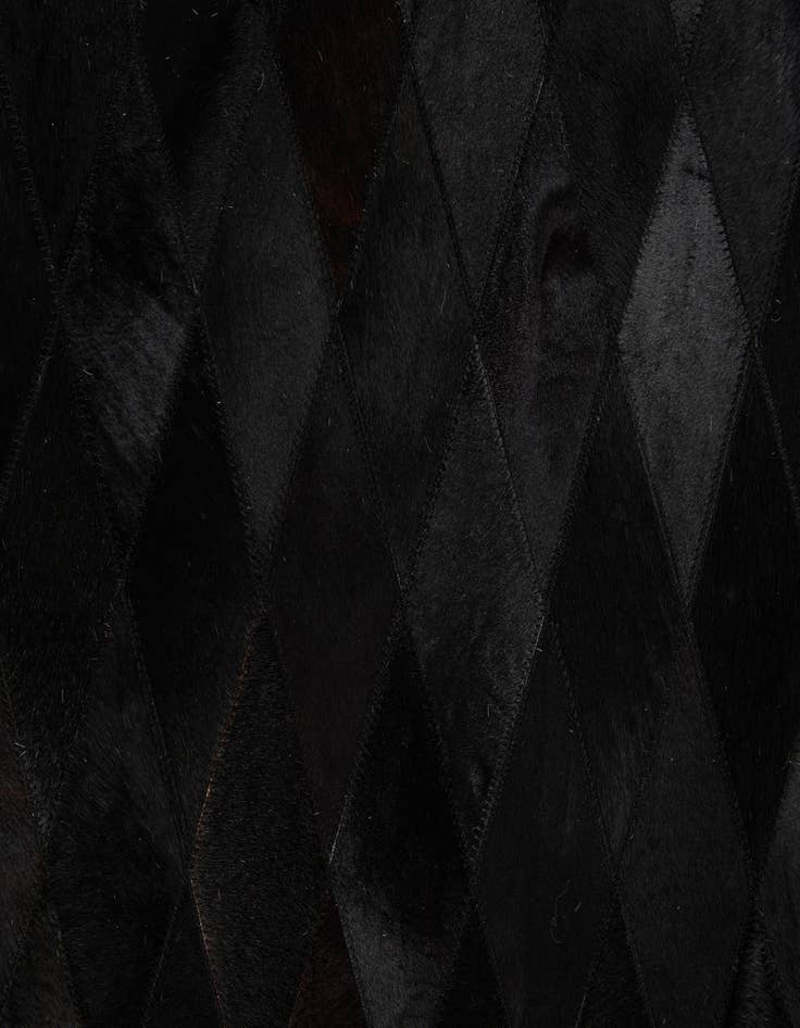 Detail image of  4' 7 x 6' 6 Cowhide Stocks Rug