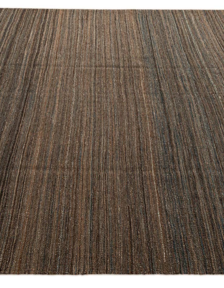 Detail image of  6' 8 x 9' 11  Hand Woven Kilim Modern Wool Rug