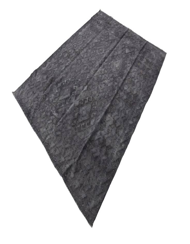 Detail image of  4' 3 x 5' 9  Hand Woven Kilim Modern Wool Rug