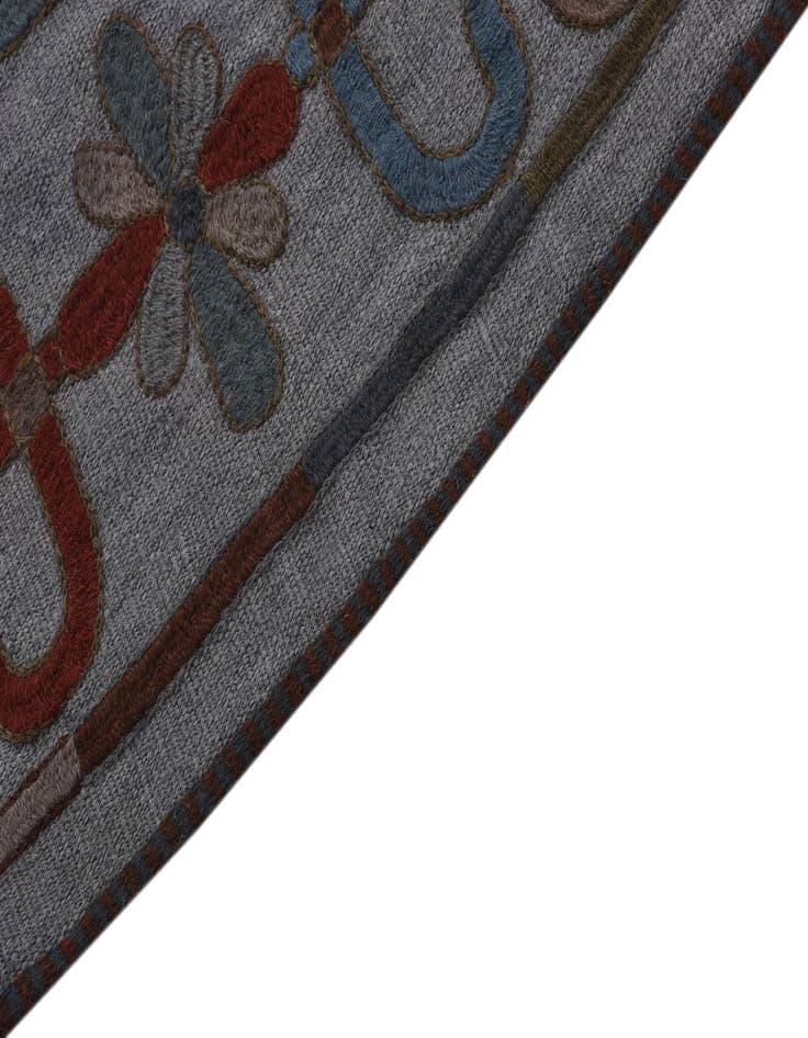 Detail image of  4' x 5' 5  Hand Woven Kilim Modern Wool Rug