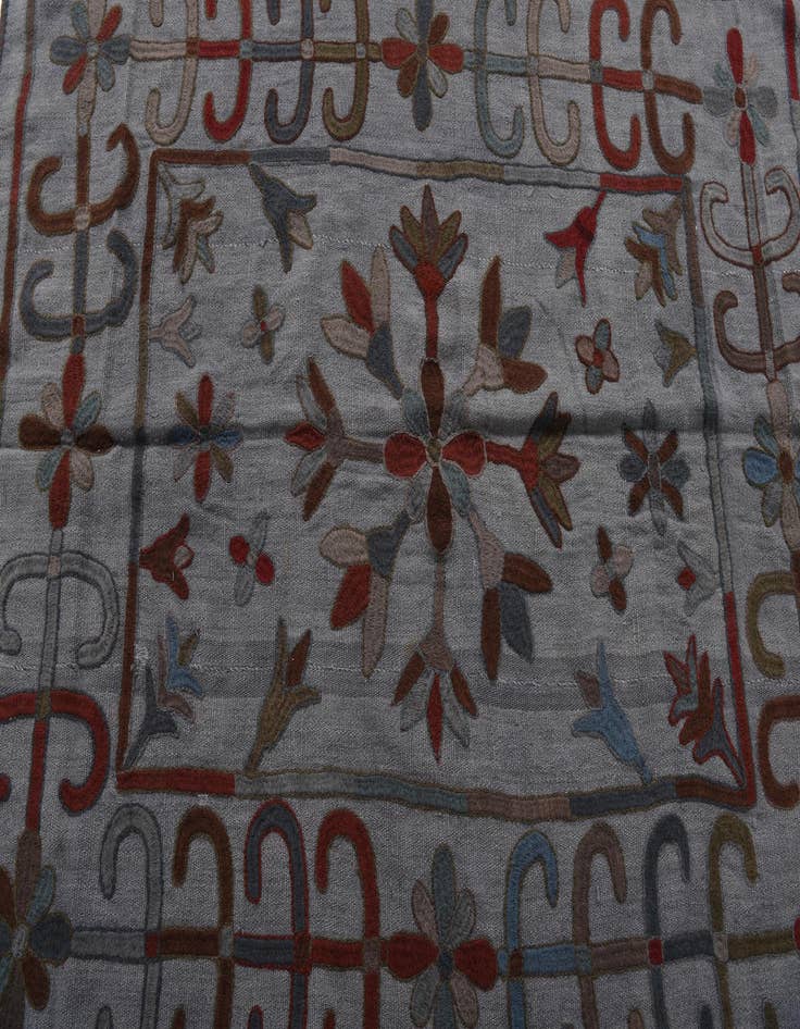 Detail image of  4' x 5' 5  Hand Woven Kilim Modern Wool Rug